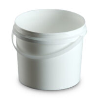 2.2 Litre Plastic Pail - Food, Soft Cheese, Yoghurt, Honey, Fondant, Paint, Building Products, Adhesives, HACCP, Tamper Evident, 2.2 litre plastic bucket