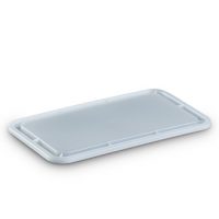 3 Litre Plastic rectangular food container lid colour natural