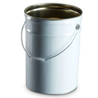 23 Litre Pail tapered tinplate ø276mm White Outside Lacquer Inside