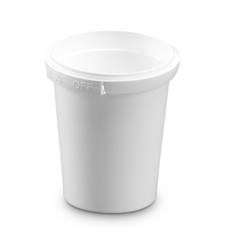 200mL Container Round - colour white