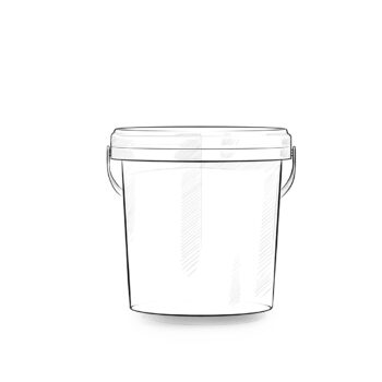drawing of plastic pail